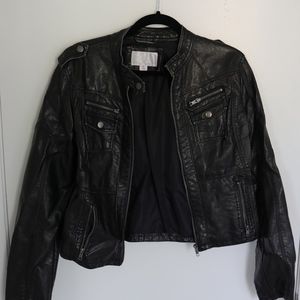 Black Vegan Leather Jacket